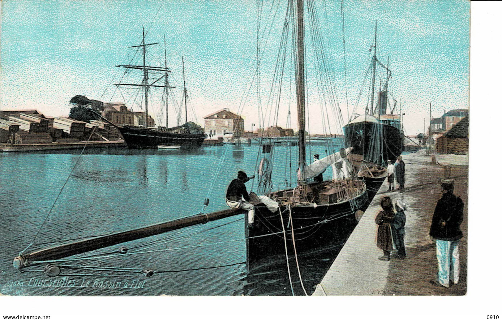 AQUA PHOTO N°1885-COURSEULLES-LE BASSIN A FLOT - Courseulles-sur-Mer