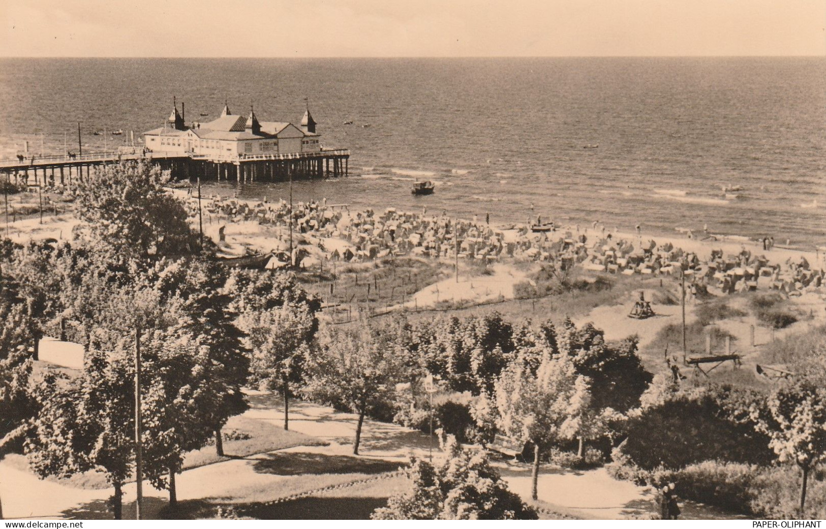 0-2255 HERINGSDORF - AHLBECK / Usedom, Strand Und Seebrücke, 1963 - Usedom