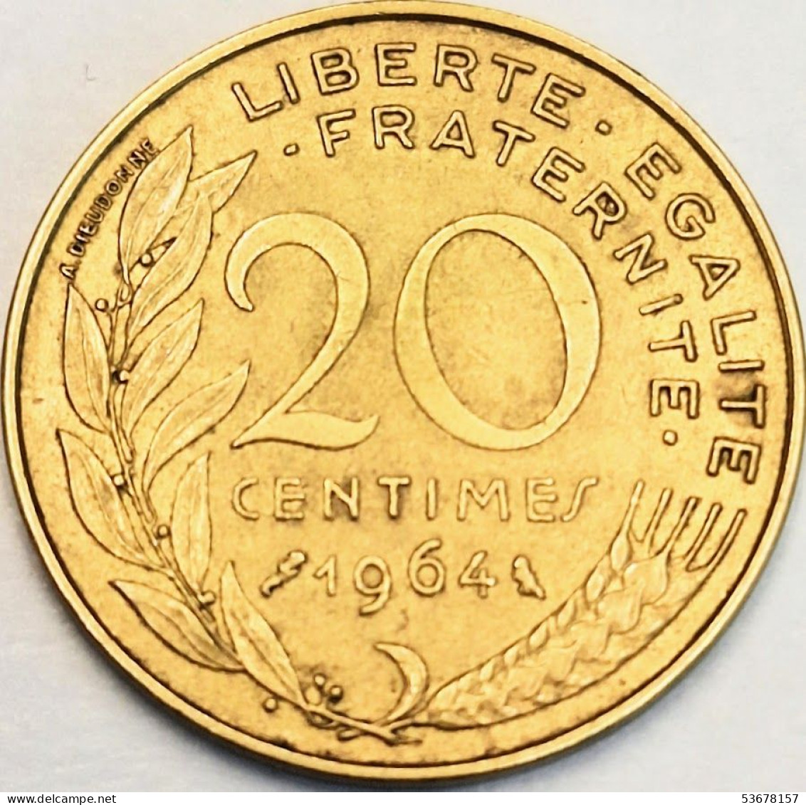 France - 20 Centimes 1964, KM# 930 (#4250) - 20 Centimes