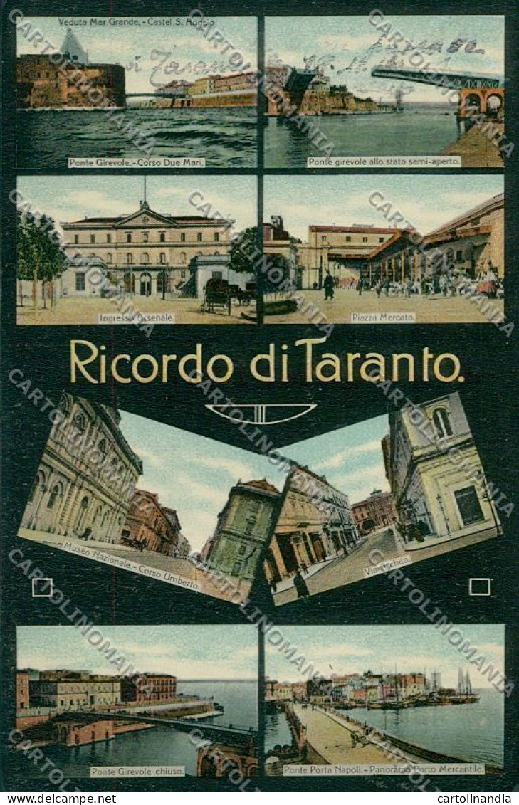 Taranto Città Ricordo Di Cartolina QQ5048 - Taranto