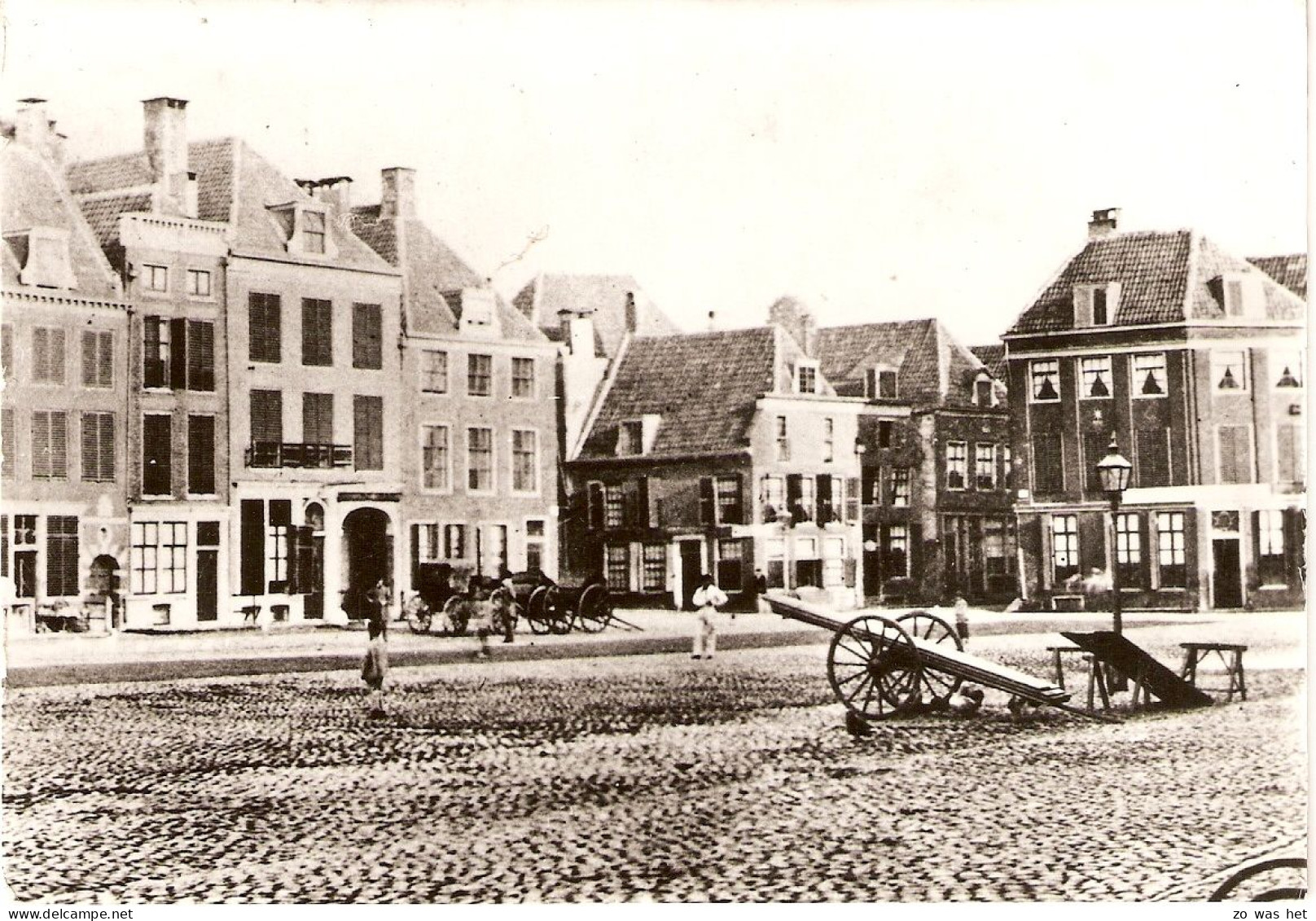 Utrecht, Noordwesthoek Van De Neude Met Loeff Berchmakerstraat En Potterstraat Ca 1860 - Utrecht