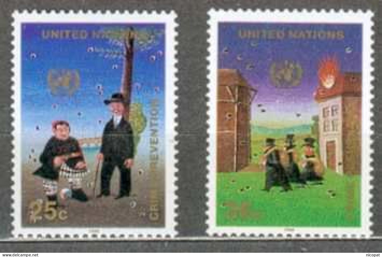 ONU NEW YORK MNH ** 576-577 Prévention Du Crime - Unused Stamps
