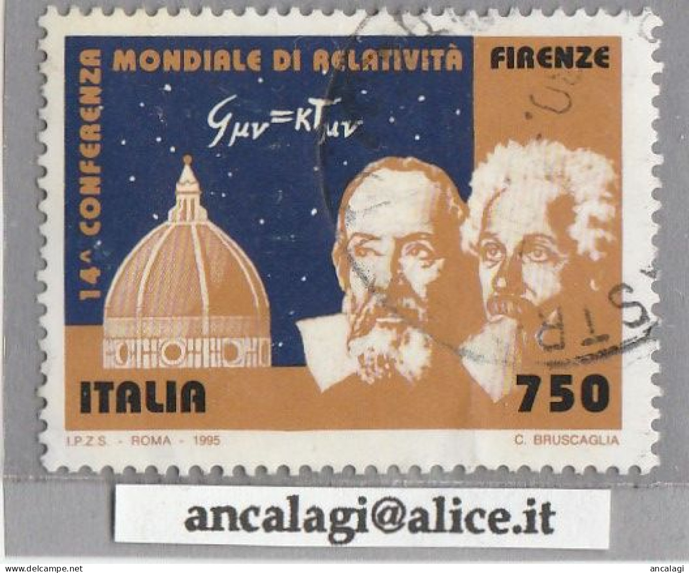 USATI ITALIA 1995 - Ref.0727A "GALILEO GALILEI" 1 Val. - - 1991-00: Gebraucht