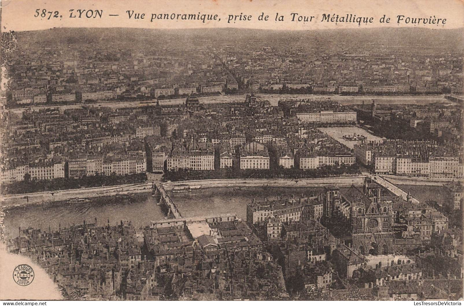 FRANCE - Lyon - Vue Panoramique De La Ville Prise De La Tour Métallique De Fourvière - Carte Postale Ancienne - Andere & Zonder Classificatie