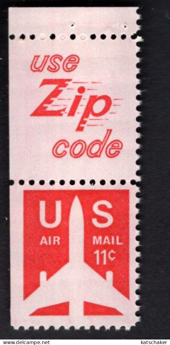 2010378197 1971 SCOTT C78 (XX) POSTFRIS MINT NEVER HINGED - SILHOUETTE OF JET AIRLINER - BOOKLET STAMP LEFT  IMP - 3b. 1961-... Nuovi