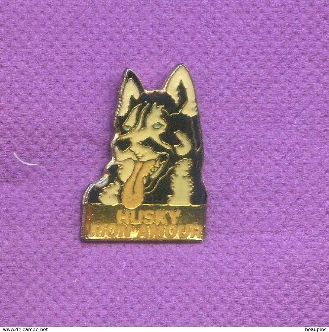 Rare Pins Chien Husky Mon Amour L109 - Animales