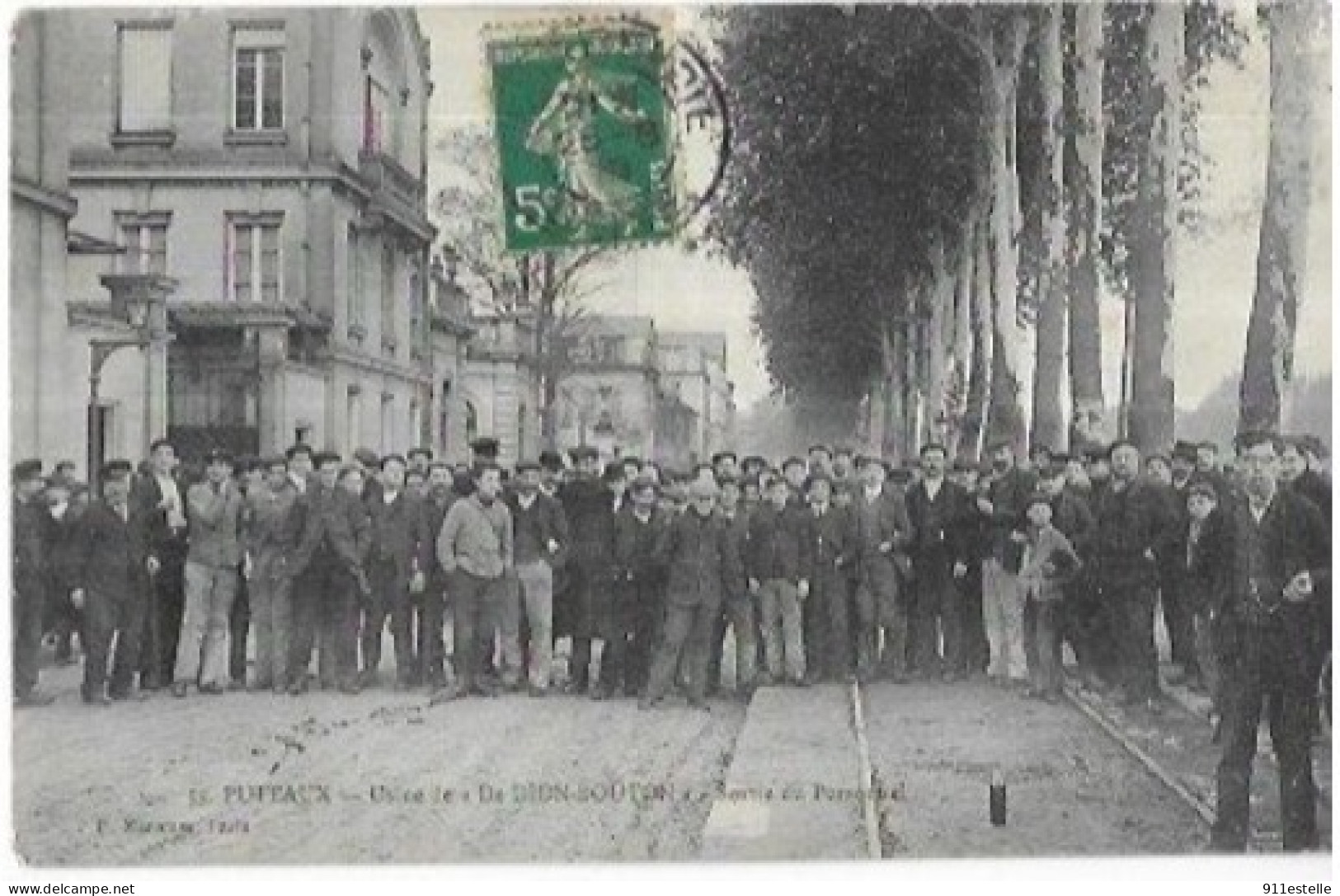 92 PUTEAUX . USINE DE DION BOUTON  SORTIE DU PERSONNEL - Puteaux