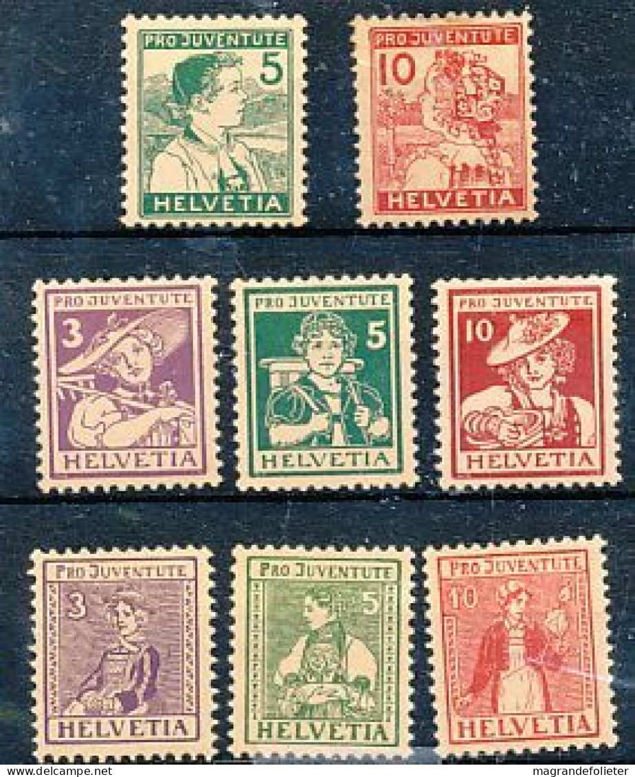 TIMBRE  ZEGEL STAMP SUISSE PRO-JUVENTUTE 149-156 X - Nuevos