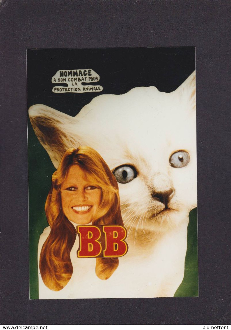 CPM Bardot Brigitte Chat Cat Tirage Limité Non Circulée - Chats