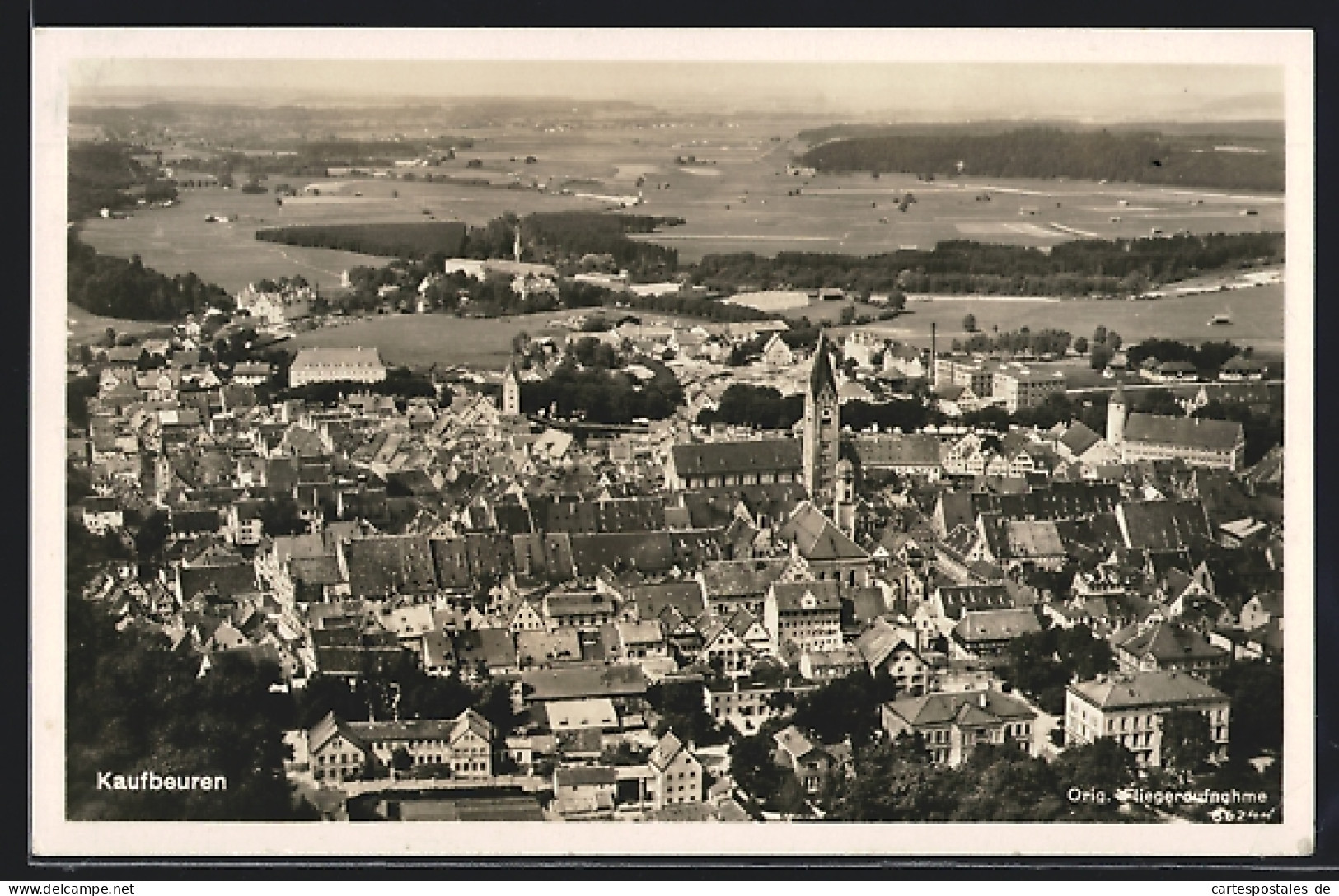 AK Kaufbeuren, Gesamtansicht Vom Flugzeug Aus  - Kaufbeuren