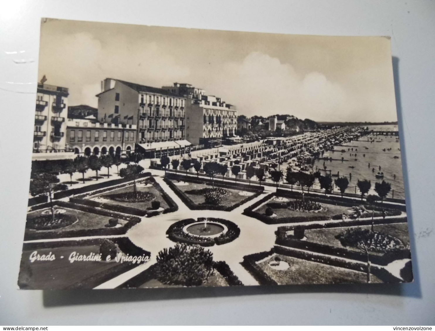 Cartolina Viaggiata "GRADO Giardini E Spiaggia" 1961 - Gorizia