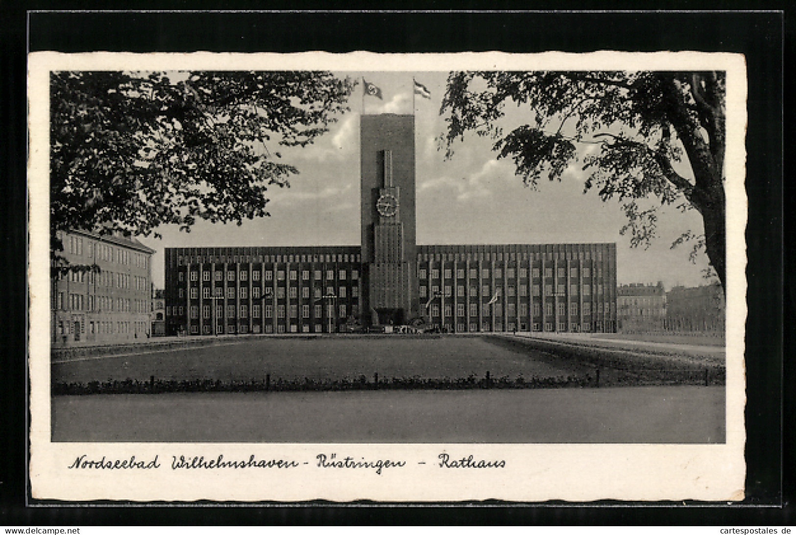 AK Wilhelmshaven-Rüstringen, Rathaus, Gesamtansicht  - Wilhelmshaven