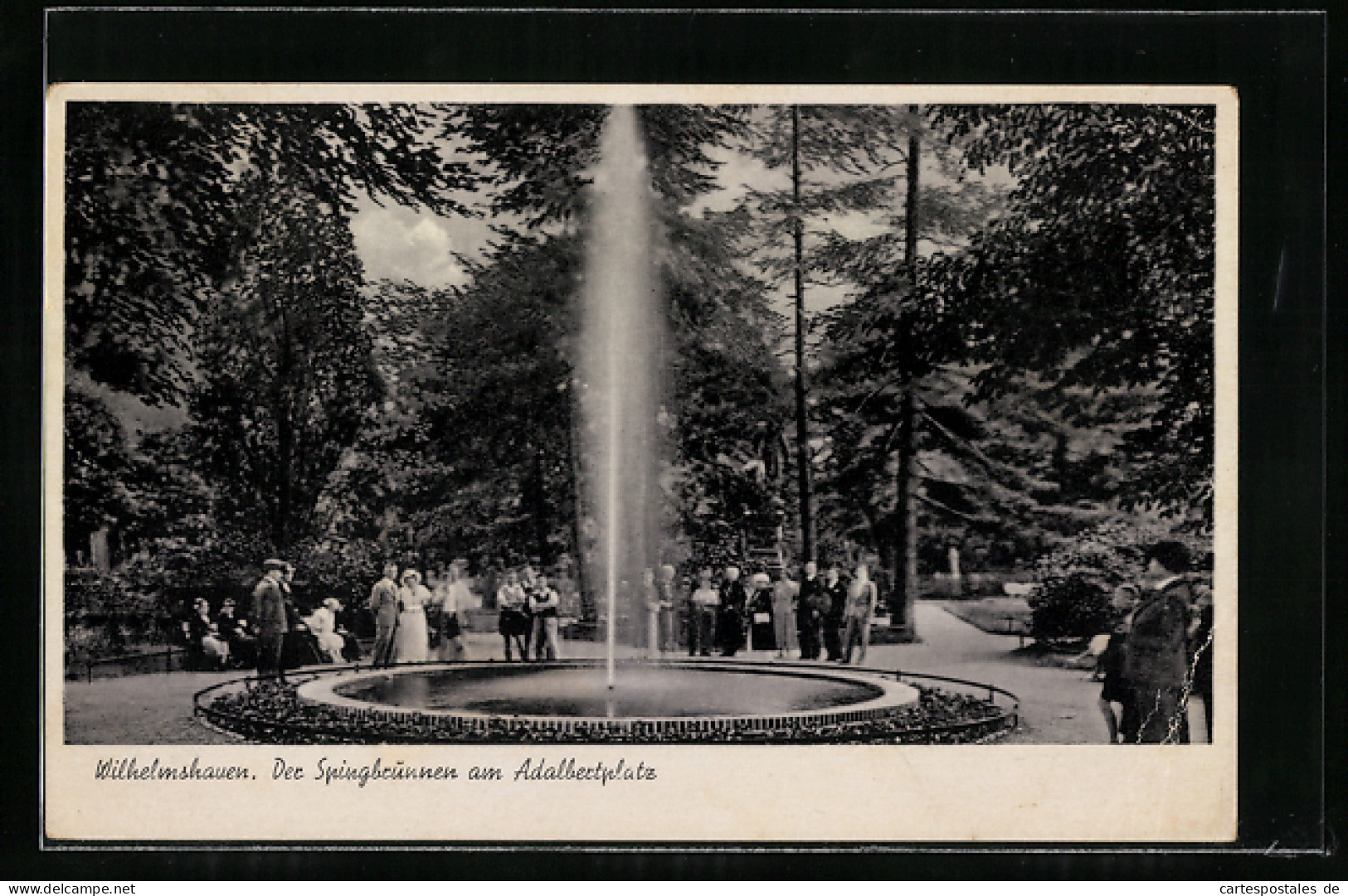 AK Wilhelmshaven, Springbrunnen Am Wallbertplatz  - Wilhelmshaven