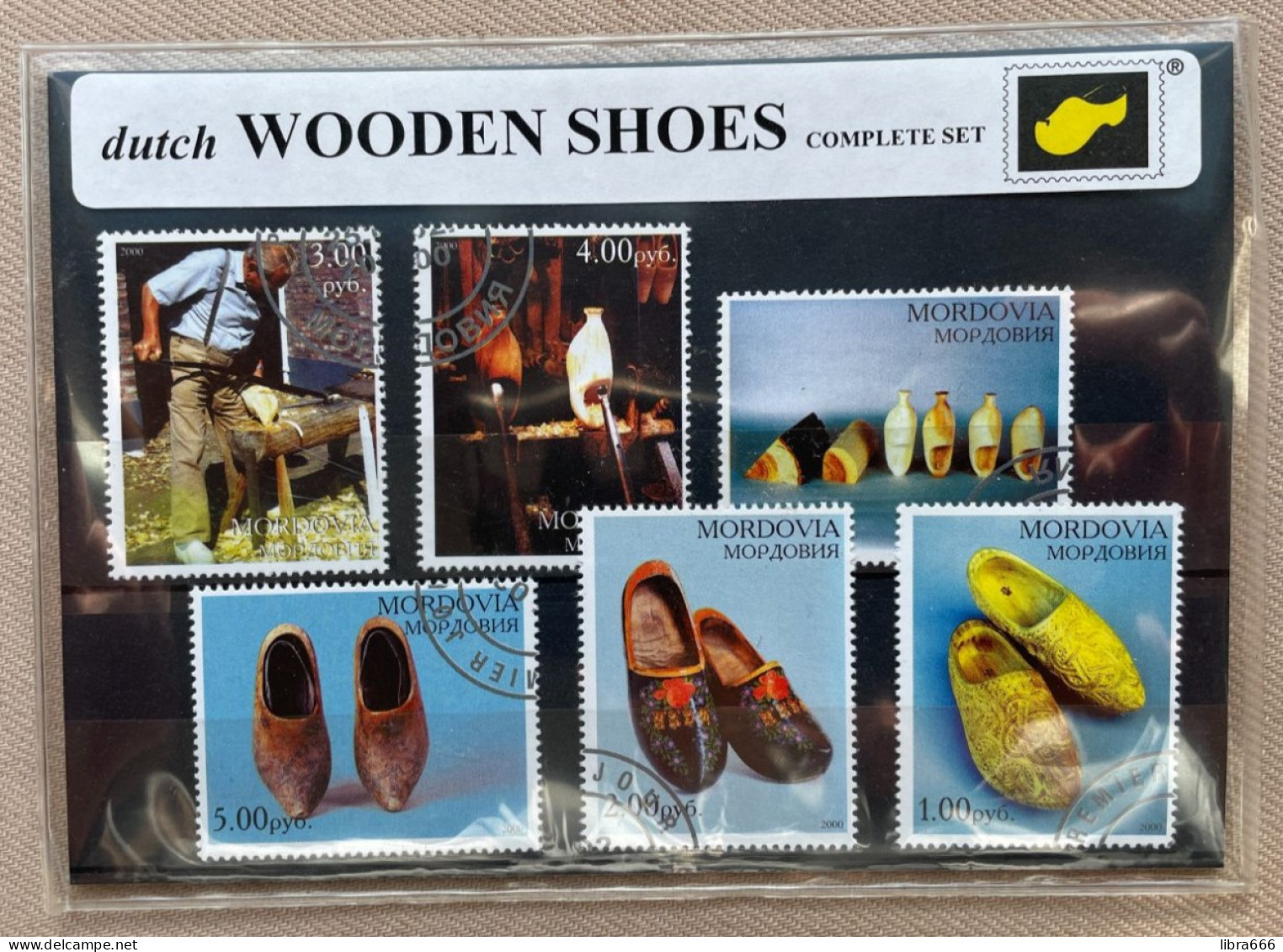 2000 MORDOVIA (Russia) - Dutch WOODEN SHOES Complete Set - Other & Unclassified