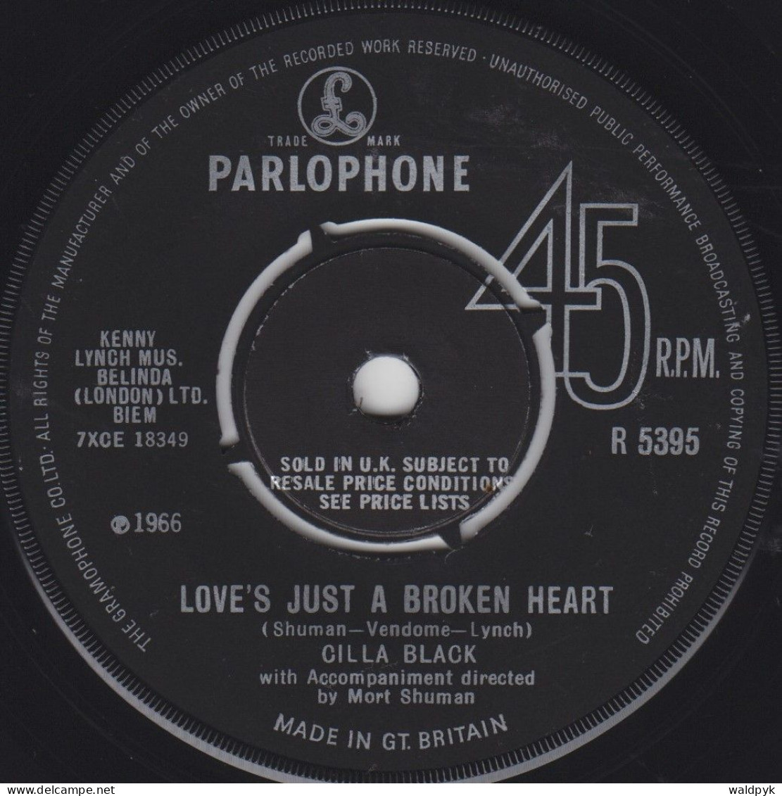 CILLA BLACK - Love's Just A Broken Heart - Autres - Musique Anglaise