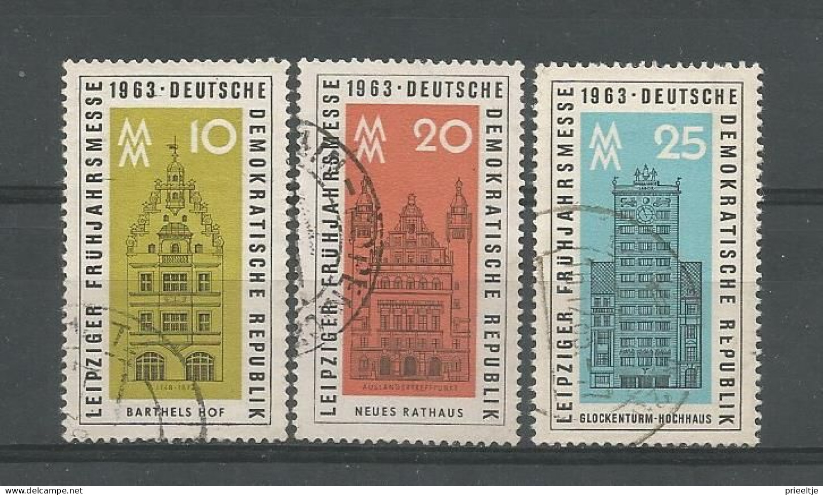 DDR 1963 Leipziger Messe Y.T. 654/656  (0) - Oblitérés