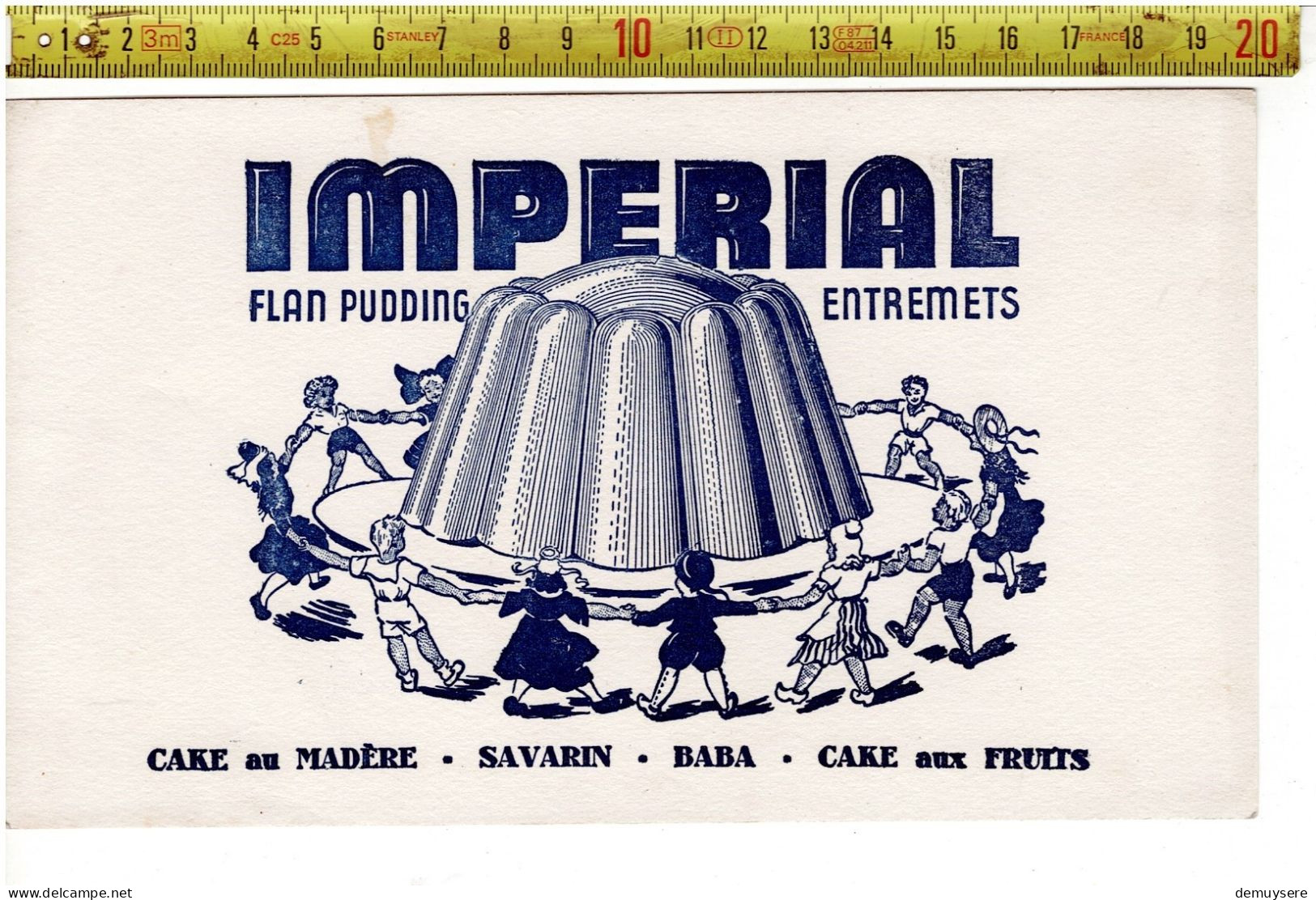 SOLDE 2016 ( BUVARD ?) IMPERIAL FAN PUDDING ENTREMETS - Advertising