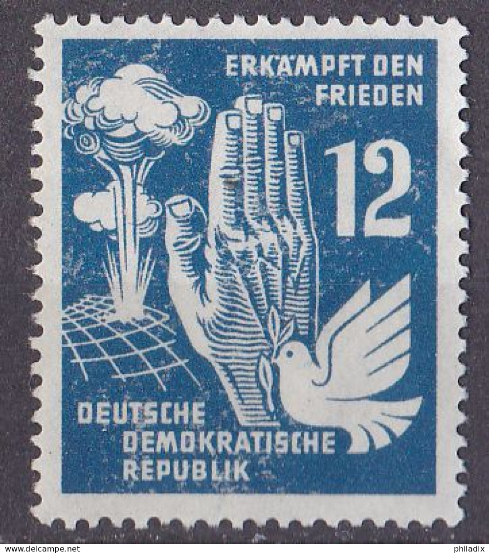 # (278) DDR 1950 Frieden (*) / Unused Without Gum (A5-7) - Gebraucht