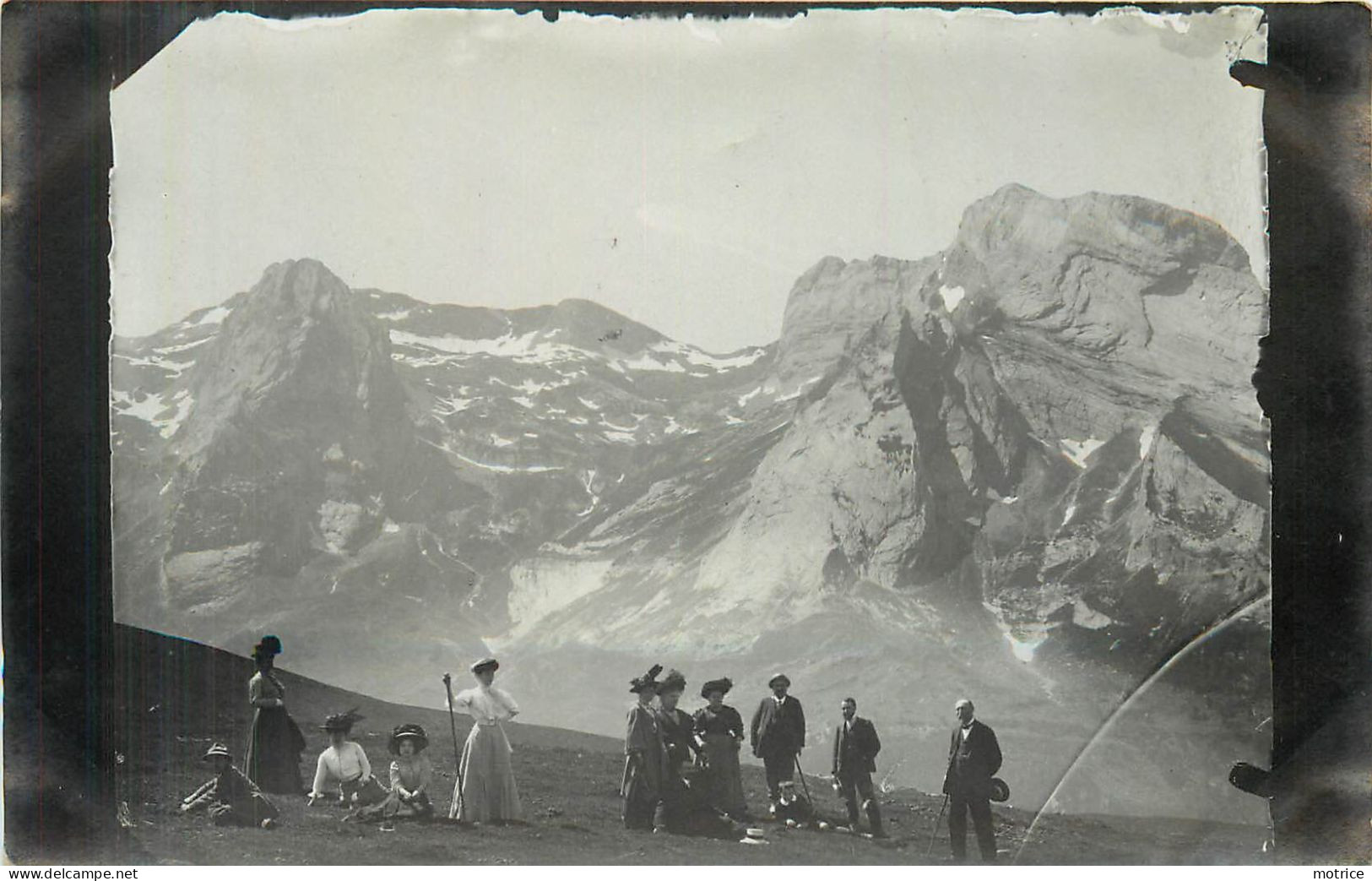 CARTE PHOTO - Montagne, Vue à Localiser., Aout 1909. - Da Identificare