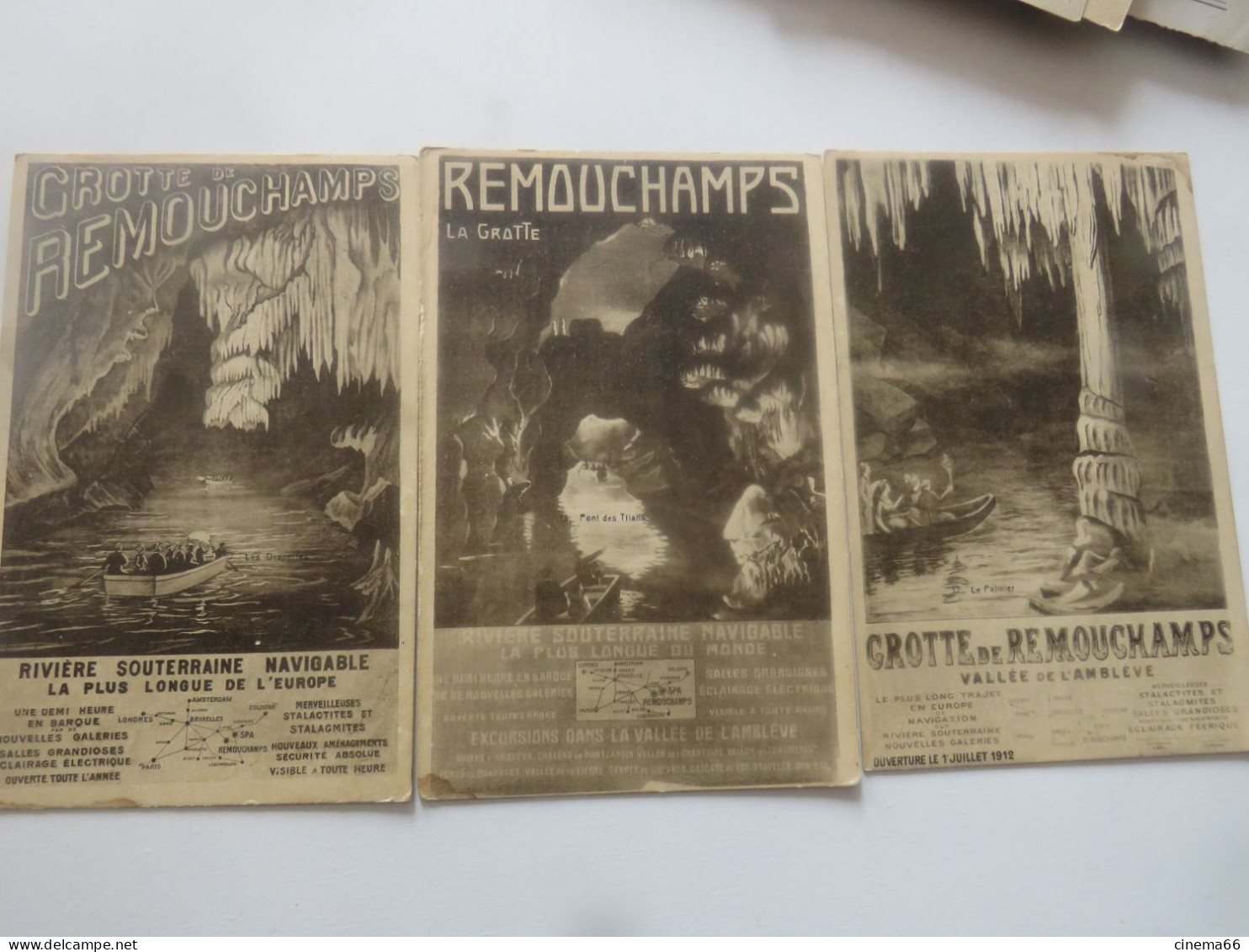 GROTTE DE REMOUCHAMPS  ( Lot De 3 Cartes) - Aywaille