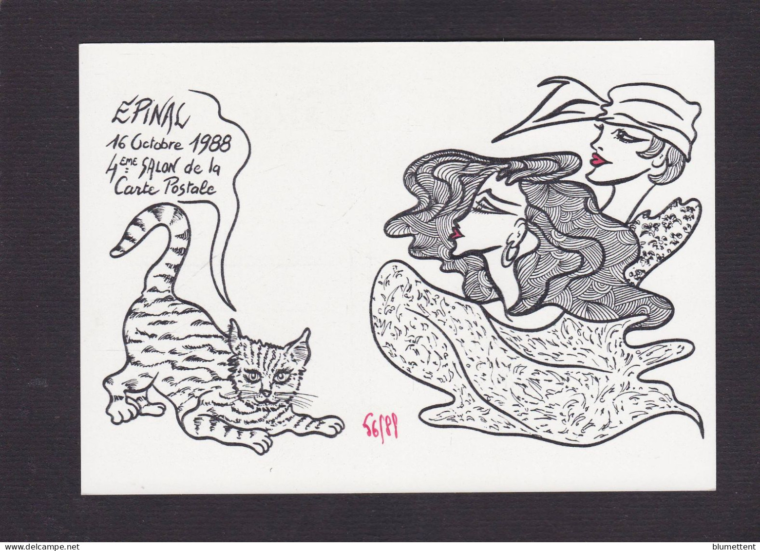 CPM Lardie Jihel Chat Cat Tirage Limité Non Circulée Salon Cartes Postales EPINAL - Chats