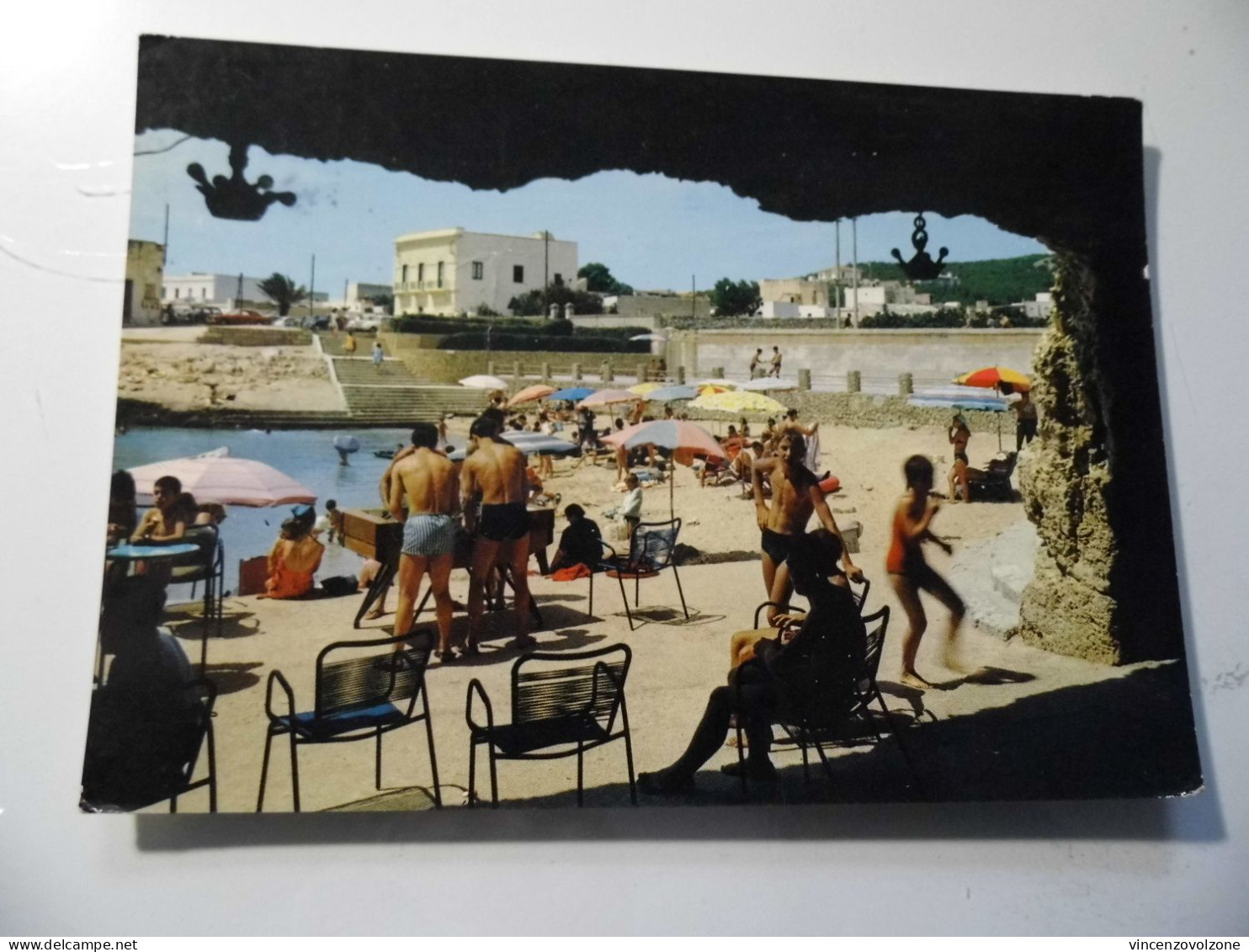 Cartolina Viaggiata "NARDO' Spiaggia S. Caterina Le Grotte" 1968 - Lecce