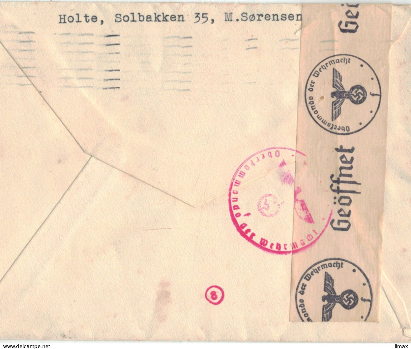 Holte Kopenhagen 1941 > Hollesen München - Zensur OKW - Covers & Documents