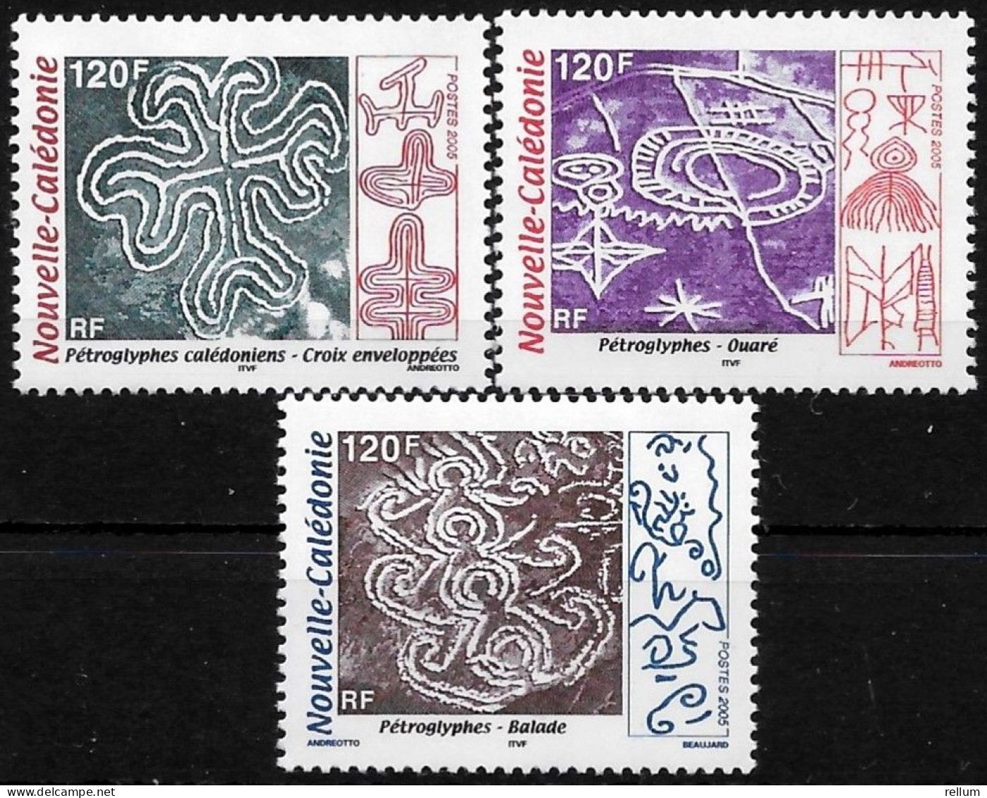 Nouvelle Calédonie 2005 - Yvert Et Tellier Nr. 955/957 - Michel Nr. 1374/1376 ** - Unused Stamps