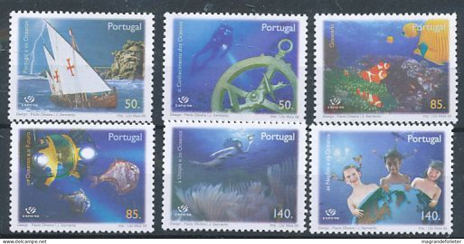 TIMBRE  ZEGEL STAMP PORTUGAL EXPLORATION SOUS-MARINE 2232-37  XX - Autres & Non Classés