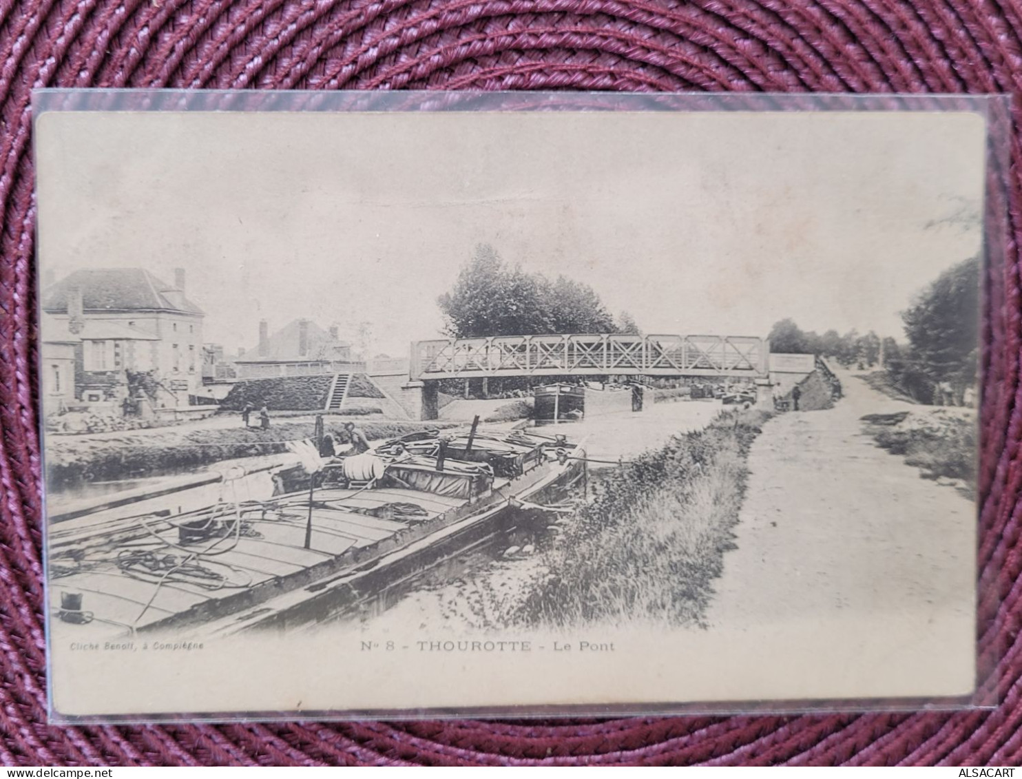 Thourotte Le Pont Avec Péniche , Beau Plan - Thourotte