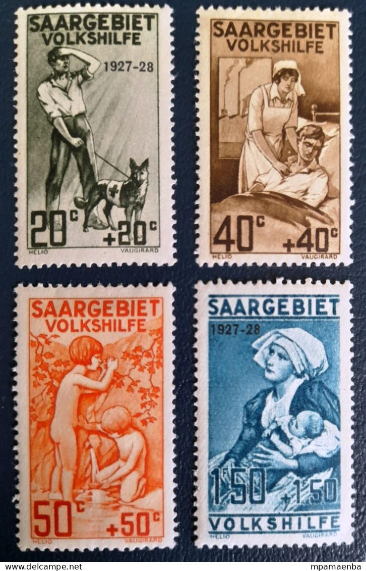 Sarre Série 103 à 106 Neufs *, Traces De Charnières, Voir Scan. - Unused Stamps