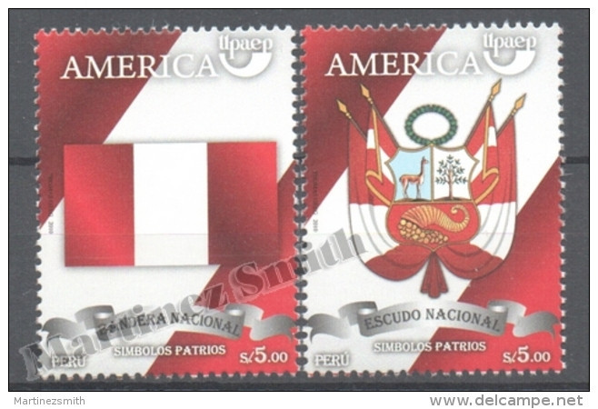 Perou - Peru 2010 Yvert 1881-82, América UPAEP, National Symbols - MNH - Pérou