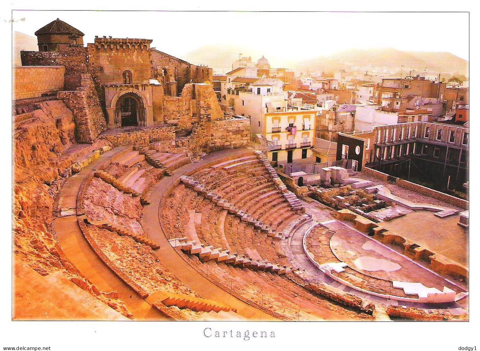 THE ROMAN THEATRE, CARTAGENA,  MURCIA, SPAIN. UNUSED POSTCARD M8 - Murcia