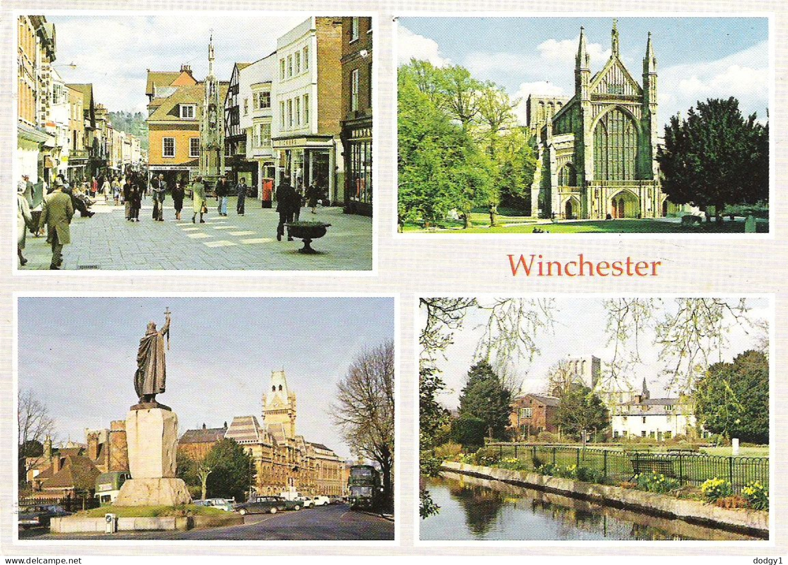 SCENES FROM WINCHESTER, HAMPSHIRE. USED POSTCARD M8 - Winchester