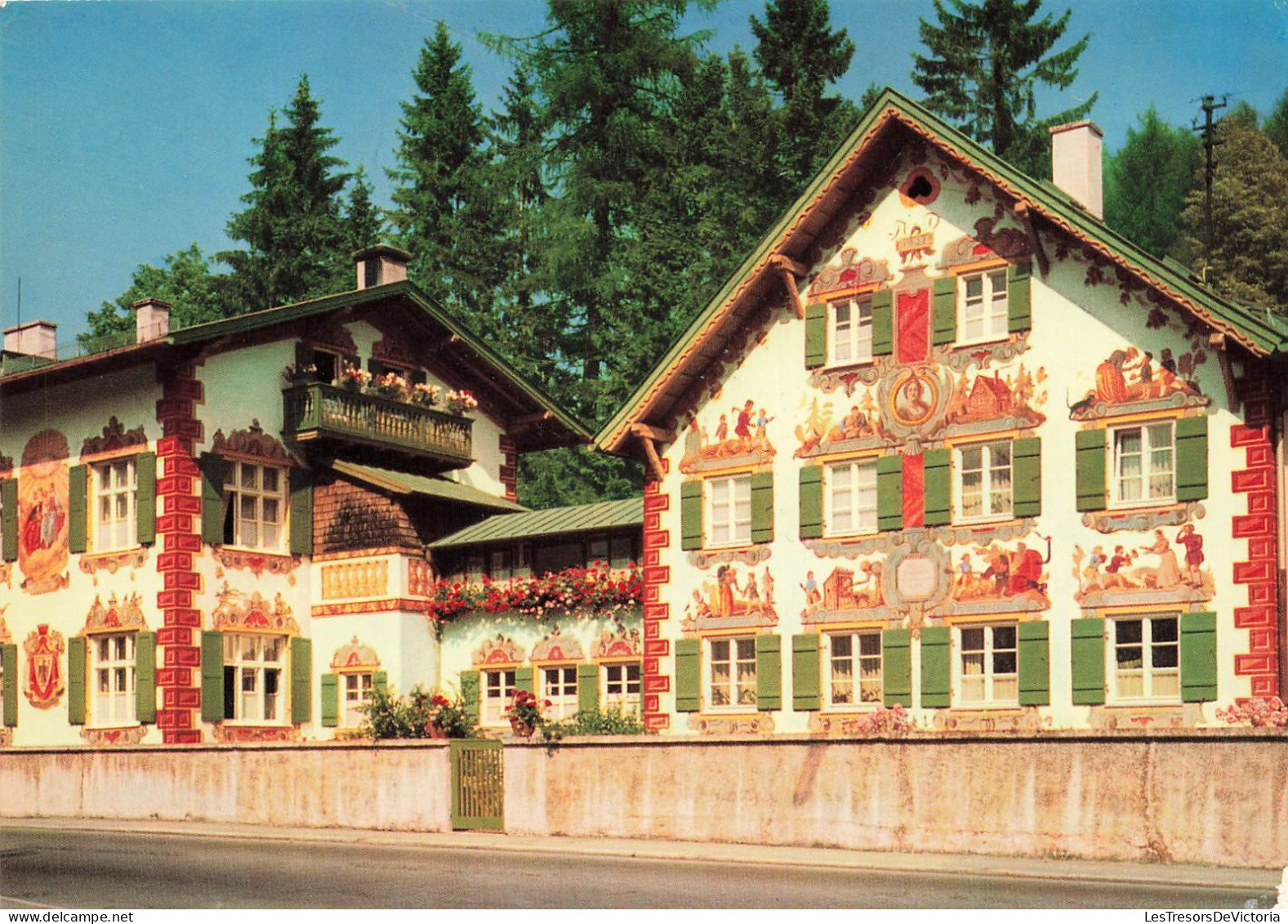 ALLEMAGNE - Passionsspieldorf Oberammergau - Hansl Und Greti Heim - Vue Générale - Carte Postale Ancienne - Oberammergau