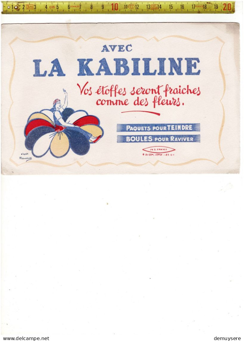 SOLDE 2017 ( BUVARD ?) AVEC LA KABILINE - Advertising