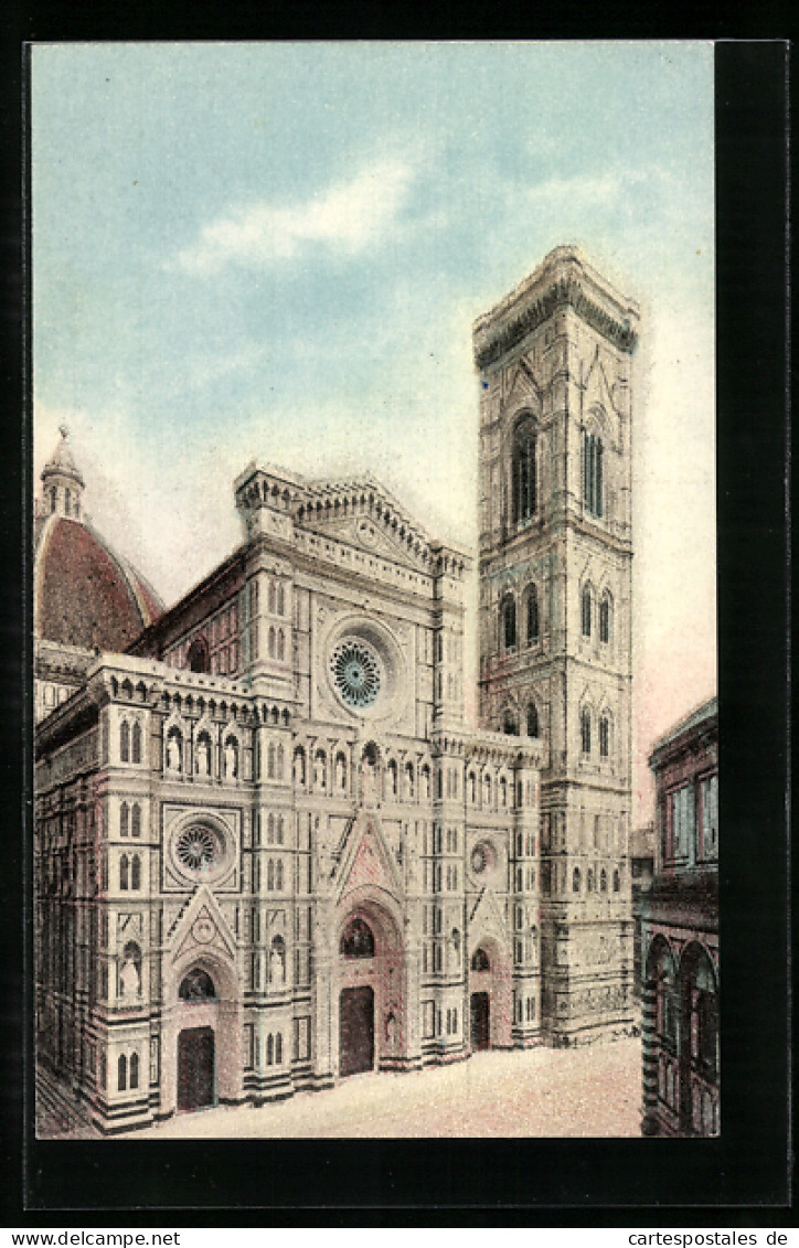 Cartolina Firenze, Duomo, Facciata  - Firenze