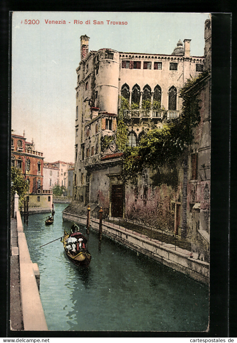 Cartolina Venezia, Rio Di San Trovaso  - Venezia (Venice)