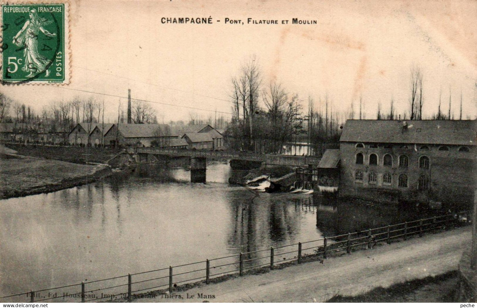 N°29 W -cpa Champagné -Pont, Filature Et Moulin- - Other & Unclassified