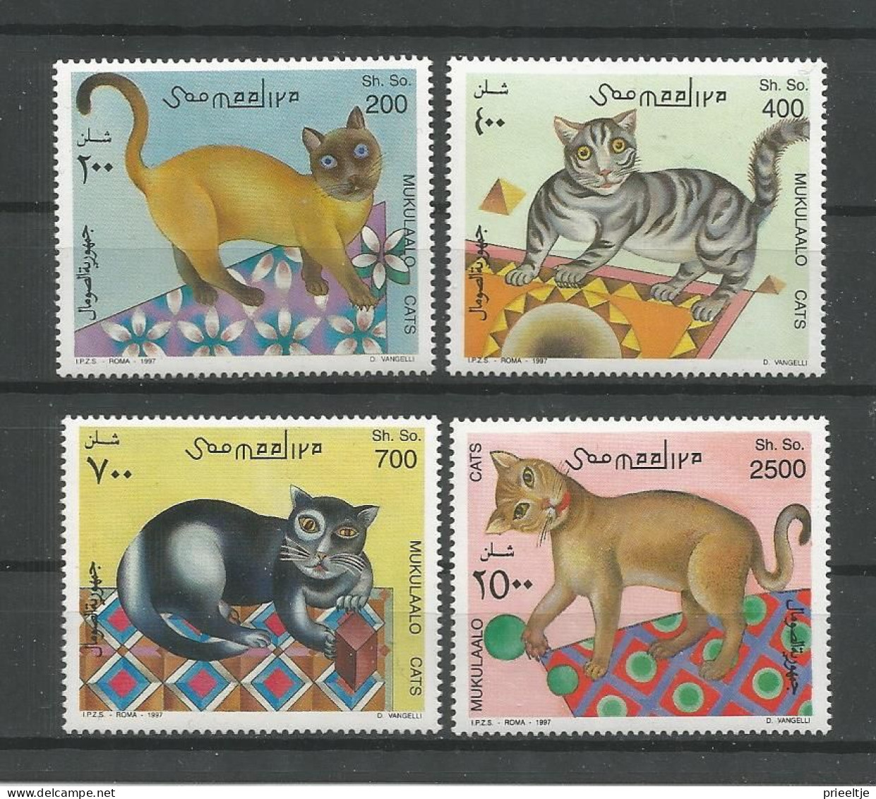 Somalia 1997 Cats Y.T. 554/557 ** - Somalie (1960-...)