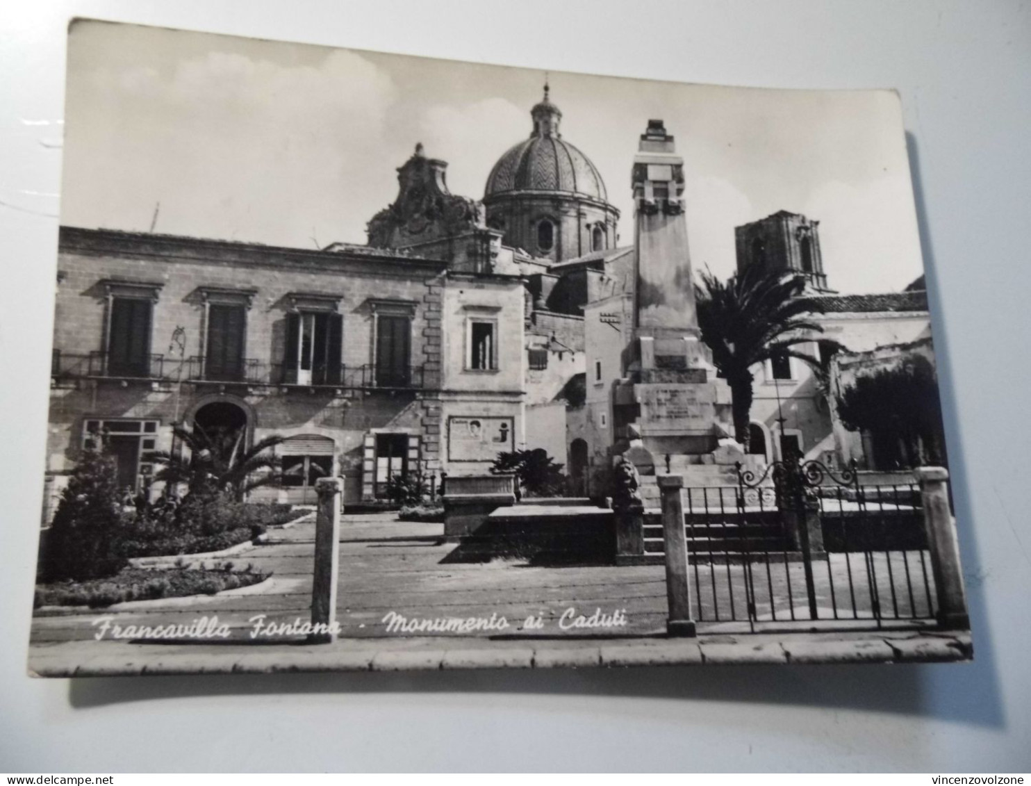 Cartolina Viaggiata "FRANCAVILLA FONTANA Monumento Ai Caduti" 1954 - Brindisi