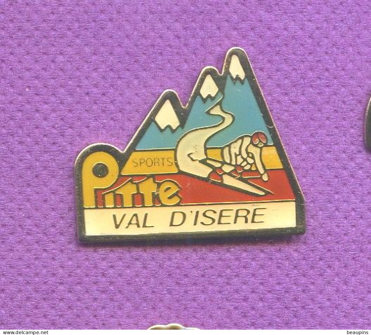 Rare Pins Val D' Isere Ski L132 - Winter Sports