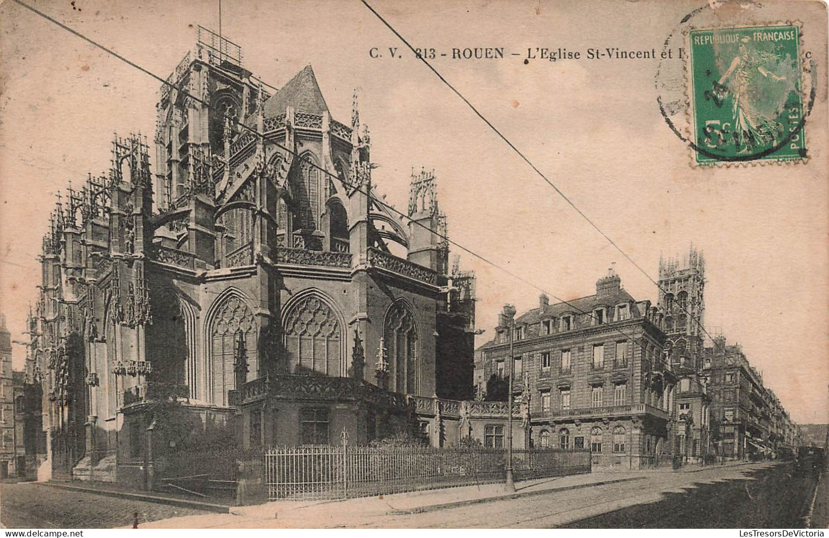 FRANCE - Rouen - L'église Saint Vincent Et... - Carte Postale Ancienne - Rouen