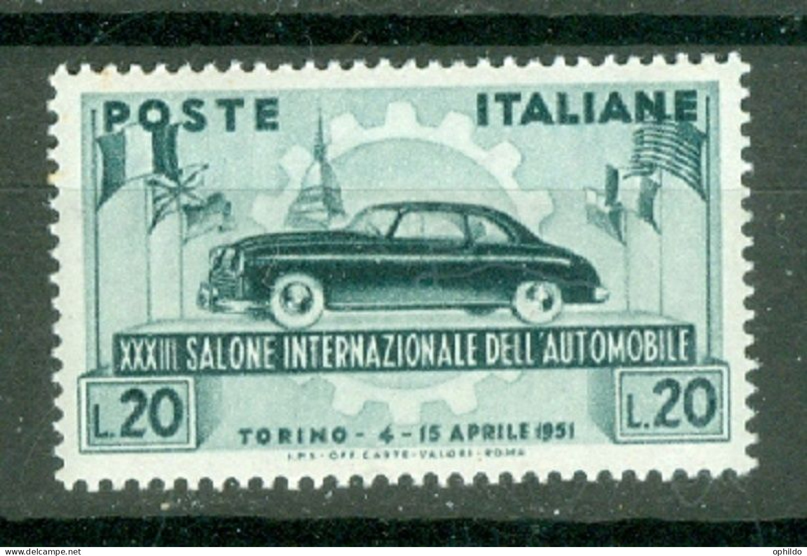 Italie  Yv 593 Ou Sass 655  * * TB  - 1946-60: Nieuw/plakker