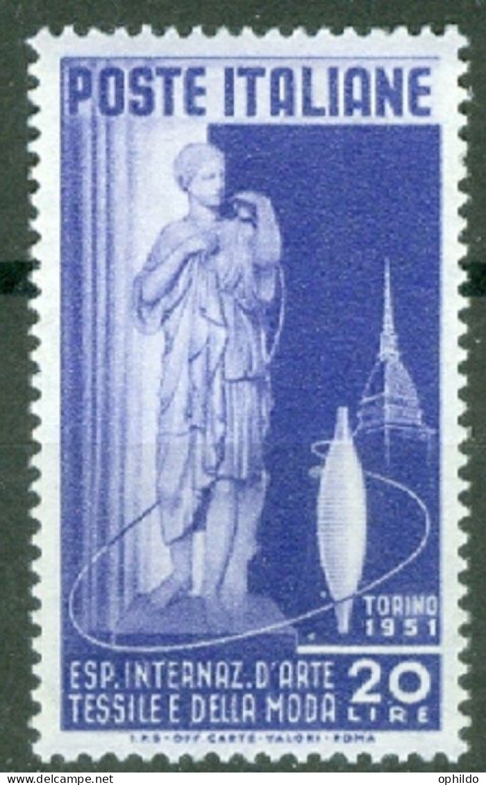 Italie  Yv 598 Ou Sass 659  * * TB  - 1946-60: Neufs