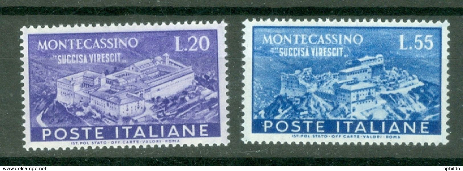 Italie  Yv 602/603 Ou Sass 664/665  * * SUP - 1946-60: Ungebraucht