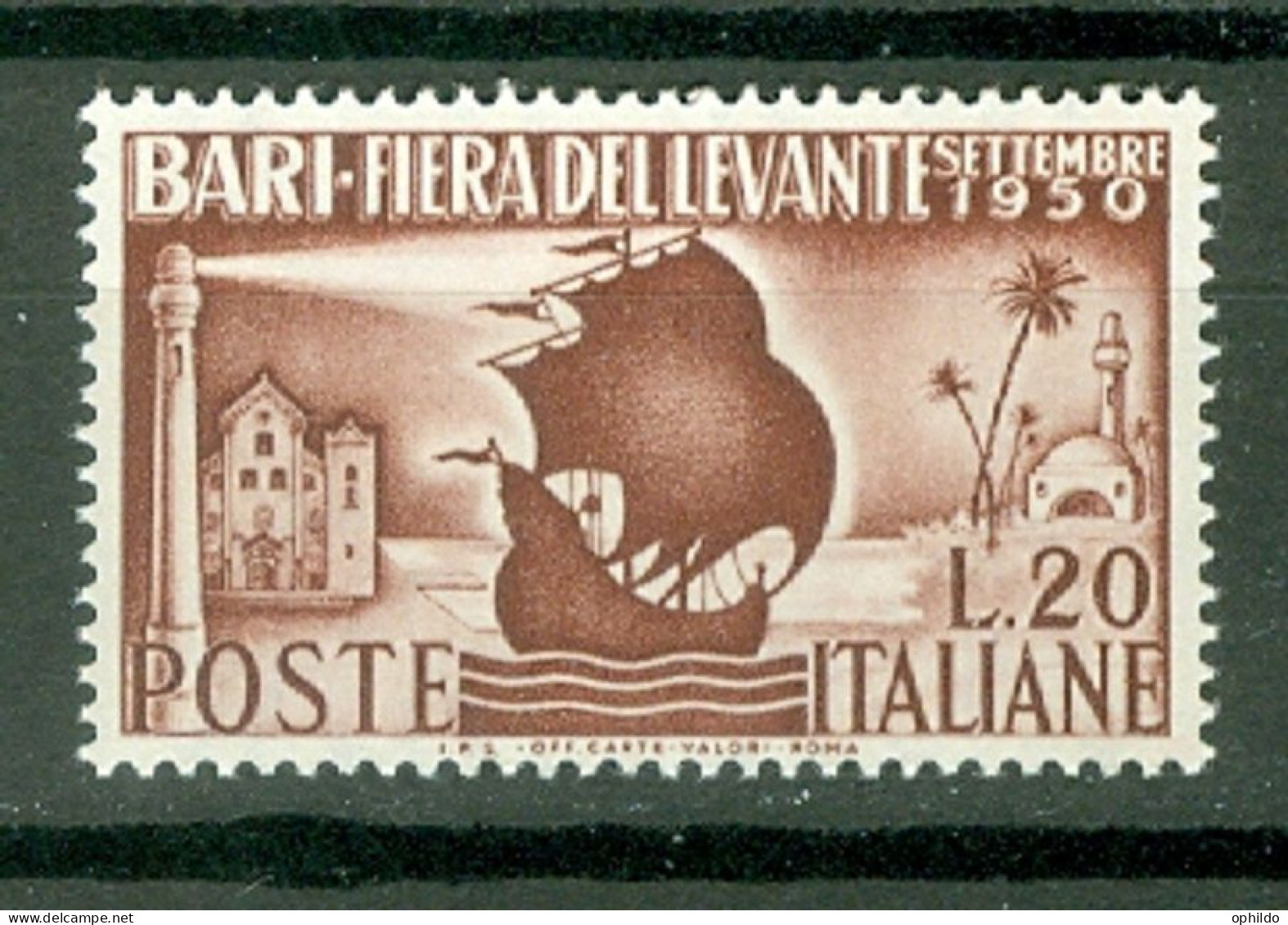 Italie  Yv 565 Ou Sass 627  * * TB  Bateau  - 1946-60: Mint/hinged