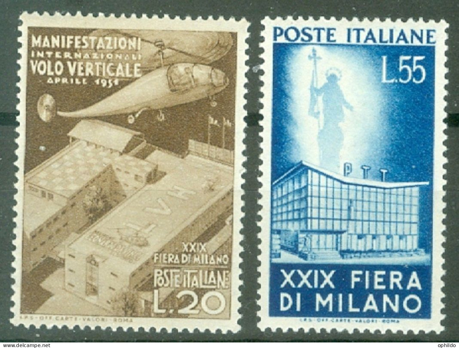 Italie  Yv 595/596 Ou Sass 657/658  * * SUP  - 1946-60: Nuovi