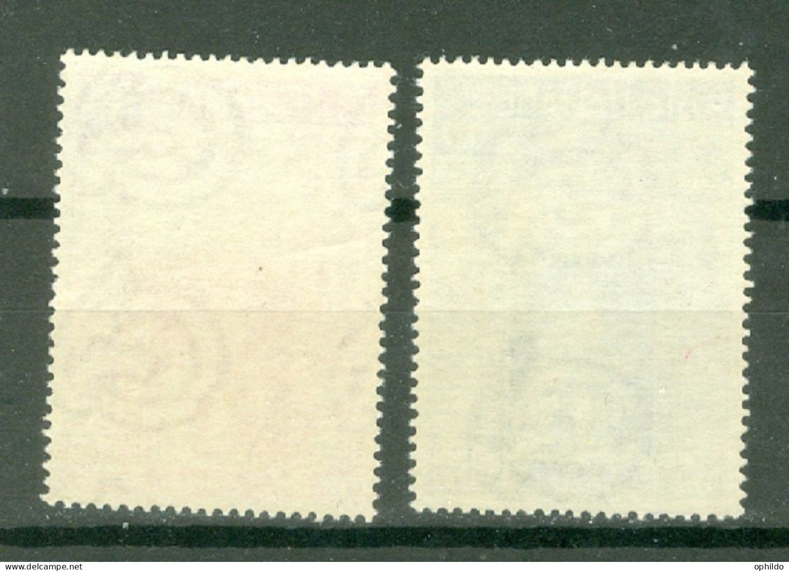 Italie  Yv 591/592 Ou Sass 653/654  * * TB  Timbre Sur Timbre  - 1946-60: Nieuw/plakker