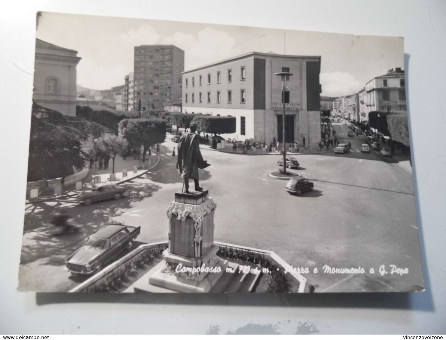 Cartolina Viaggiata "CAMPOBASSO Piazza E Monumento A G. Pepe" 1964 - Campobasso